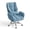 Blue, variant on Hawsaiy Big and Tall Office Chair, Flip Armrests with Side Pockets, Comfy Criss Cross Office Chair with Extra-Wide Plush Seat, 150° Reclining Executive Office Chair, Chenille Upholstery, Pink