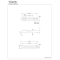 thumbnail image 2 of Kingston Brass TC301W Made To Match Bathtub Overflow Hole Cover, Matte White, 2 of 2