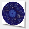 thumbnail image 3 of Designart ' Zodiac Signs and Zodiac With Constellations ' Modern Canvas Wall Art Print, 3 of 4