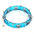 thumbnail image 2 of Percussion Jingles, Durable Adjustable Portable Tambourine Double Row  For Playing Red,Blue, 2 of 8