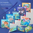 thumbnail image 2 of Educational Magnetic Space Adventure Puzzle for Kids Ages 4-6: Large Block Cognitive Development Toy with Animal Characters, Durable Paper Material, Interactive Learning Tool for Home & Classroom, 2 of 6