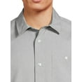thumbnail image 5 of George Men's & Big Men's Microfiber Button-Up Shirt with Short Sleeves, Sizes S-3XL, 5 of 6