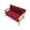 Burgundy, variant on Zeiwohndc Collectible Miniature Furniture Loveseat Sofa For Realistic Dollhouses
