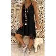 thumbnail image 2 of Vestido de mujer sin mangas de encaje Jumpingount cuello en V sexy talla grande negro M, 2 of 6