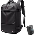 thumbnail image 1 of Mochila xinyu Airback con cerradura antirrobo negra con bomba de aire, 1 of 8