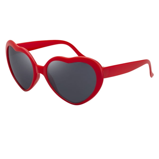 Lunettes de Soleil Tendance en Forme de Cœur pour Femmes - Accessoire de Lunettes Classique de Collection