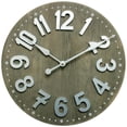 thumbnail image 1 of hometrends Light Wood 3D Numbers WALL CLOCK, 1 of 2
