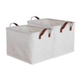 thumbnail image 1 of 2 Cestos de Ropa Sucia Organizadores con Asas Cesta de Almacenamiento de Artículos para El Hogar Cesta de Almacenamiento Plegable para Armario de Niño perfecl Cesto de la ropa, 1 of 7