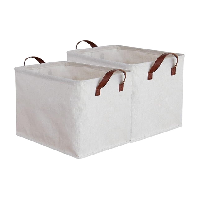 2 Cestos de Ropa Sucia Organizadores con Asas Cesta de Almacenamiento de Artículos para El Hogar Cesta de Almacenamiento Plegable para Armario de Niño perfecl Cesto de la ropa