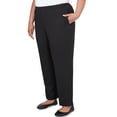 thumbnail image 3 of Alfred Dunner Womens Plus-Size  Ribbed Black Pant, 3 of 6