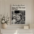 thumbnail image 4 of 1pcs Trendy Good Old Days Custom Photo Newspaper Decorative Painting, Canvas 8x12inch Unframe, Waterproof Wall Art for Home Decor-Made in USA, 4 of 10