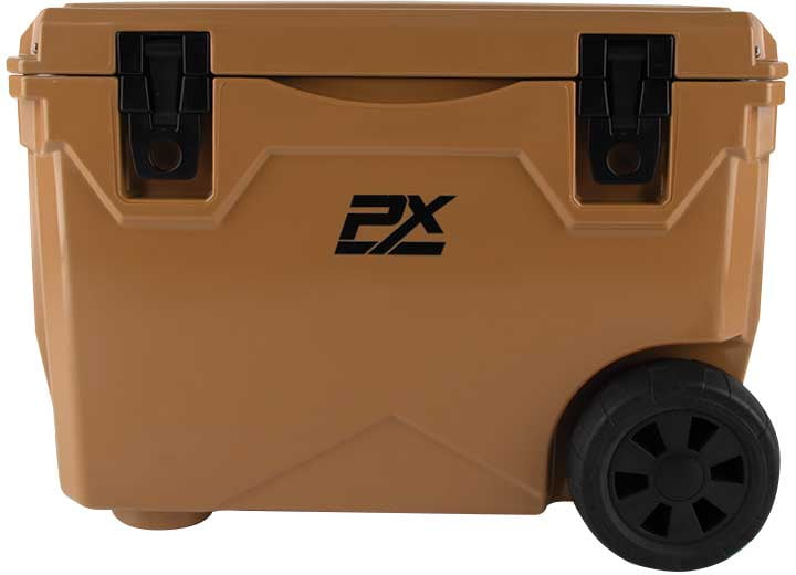 ProMaxx CLR80071C 50-Quart Sportsman Cooler With Wheels And Pull Handle Coffee