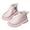 Pink, variant on HUANBAI Stylish Girls Ankle Boots Soft Sole Non Slip Glitter Lace Up Leather Booties For Toddler Kids Winter Footwear Girls Ankle Boots 18-24 Months
