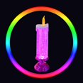 thumbnail image 3 of Luces LED para velas Luces nocturnas LED con degradado de 7 colores para el comedor en casa (dorado), 3 of 5