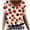 Red-29, variant on ChaoHeng Tops for Women Trendy Blouses for Women Dressy Casual Fashion Women Summer Print V-Neck T-Shirt Short Sleeve Casual Blouse Tops