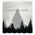thumbnail image 3 of Ambesonne Adventure Shower Curtain, Forest Hipster Camping, 69"Wx70"L, Pale Tan, 3 of 3