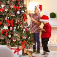 thumbnail image 5 of Lazo De Navidad Con Campanas Guirnaldas De Navidad Lazos Mini Lazos De Árbol De Navidad Lazos Decorativos De Navidad Decoraciones Colgantes De Tela Adornos Festivo De Año Nuevo, R, 5 of 5