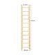 thumbnail image 5 of Miniescalera decorativa de madera para decoración del Festival de Primavera chino, miniescalera decorativa para el hogar, sala de estar, mesa, , Amarillo 11 pasos, 5 of 5