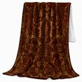 thumbnail image 2 of Vintage Acanthus Scroll Artwork Design autumn celebration Autumn Living, Warm Flannel Blanket for Living Room and Family Room, Festive autumn celebration Scene, Art Lovers autumn celebration Gift, 2 of 7