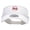 White, variant on No War Embroidered Brushed Sports Visor - White OSFM