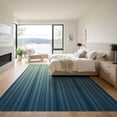 thumbnail image 3 of ODIKA 9'x12' Washable Area Rug Lime Striped Evenly Spaced Ombre Ticking Repeating Stripe Motif for Dining Room, Basement, Large Office, Non-Slip Chair-Friendly, 3 of 7