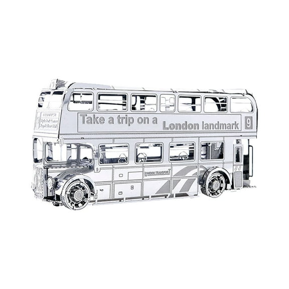 2000 Piece Puzzles for Adults Puzzle 3D Metal Assembled Models DIY Puzzles Bus model Desktop Decoration