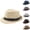 Beige, variant on HAJWOH Cuban Sun Hats Men with Adjustable Strap, Breathable Short Brim Unisex Party Costume Hats