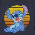 thumbnail image 2 of Women's Lilo & Stitch Winking Graphic Tee Navy Blue Small, 2 of 4