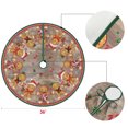 thumbnail image 4 of Sm:)e Gingerbread Man Christmas Tree Skirt 36 Inch, Rustic Farmhouse Soft Plush Round Snow Trees Mat Base Cover for Holiday Home Decorations, 4 of 8