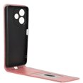 thumbnail image 2 of For Oppo A5 Pro 5G Case with Card Slot Magnetic Vertical Flip Leather Phone Cover - Orange, 2 of 5
