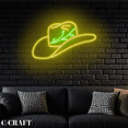 thumbnail image 3 of C-CRAFT Cowboy Hat Wall Art Led Light Neon Sign For Cowboy Bar Decor, 3 of 4