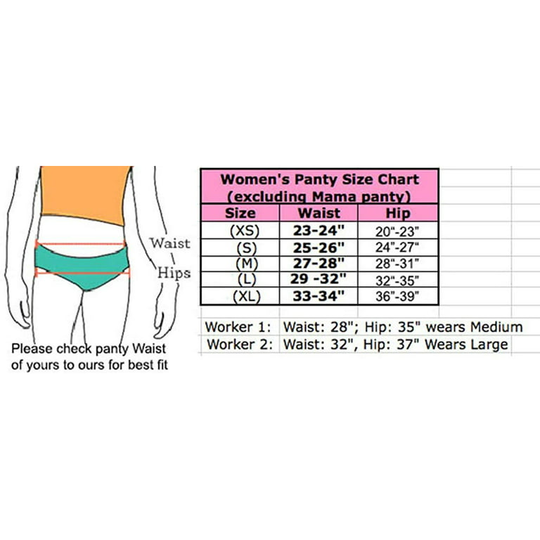6 pcs Women Cotton/Nylon Basic Plain Lace String Thong Panty S/M/L/XL (Large)  
