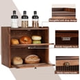 thumbnail image 3 of Caja para Pan Sunhoo de Madera 2 Niveles Gran Capacidad Marrón, 3 of 7