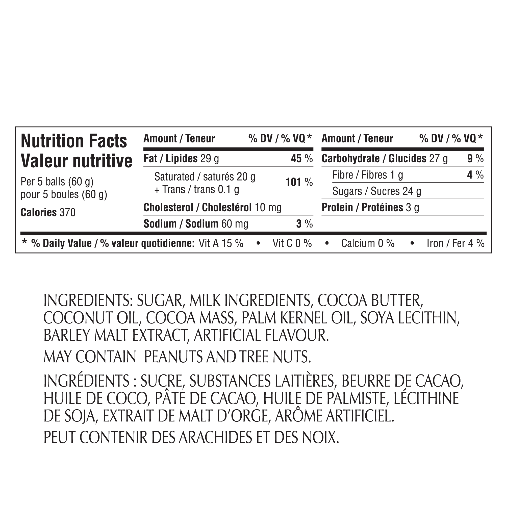 Truffes à suspendre LINDOR au chocolat au lait de Lindt – Boîte (60 g) 60 g