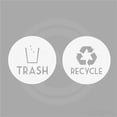 thumbnail image 2 of Recycle and Trash Vinyl Lettering Decal Sticker Trash Can Decals and Stickers Size: 6" x 6" - Color: White, 2 of 4