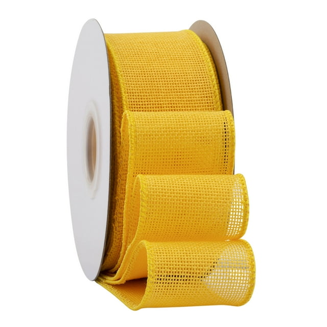 Cinta de colores resistente Yuarrent para manualidades lazos grandes surtidos Amarillo