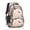 Beagle and Flower, variant on Pug Crown Gingham Blue Pattern Backpack for School, Cute School Bag with Adjustable Shoulder Straps and Padded Back, 16.9"x12.6"x5.9"
