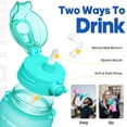 thumbnail image 3 of 64oz Half Gallon Motivational Water Bottle with Time Marker & Straw, BPA-Free Leakproof Sports Jug with 2-in-1 Chug & Straw Lid, Paracord Handle for Travel Gym, 3 of 8