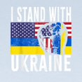 thumbnail image 2 of CafePress - I Stand With Ukraine Flag Amer Long Sleeve T Shirt - Long Sleeve Infant T-Shirt, 2 of 2