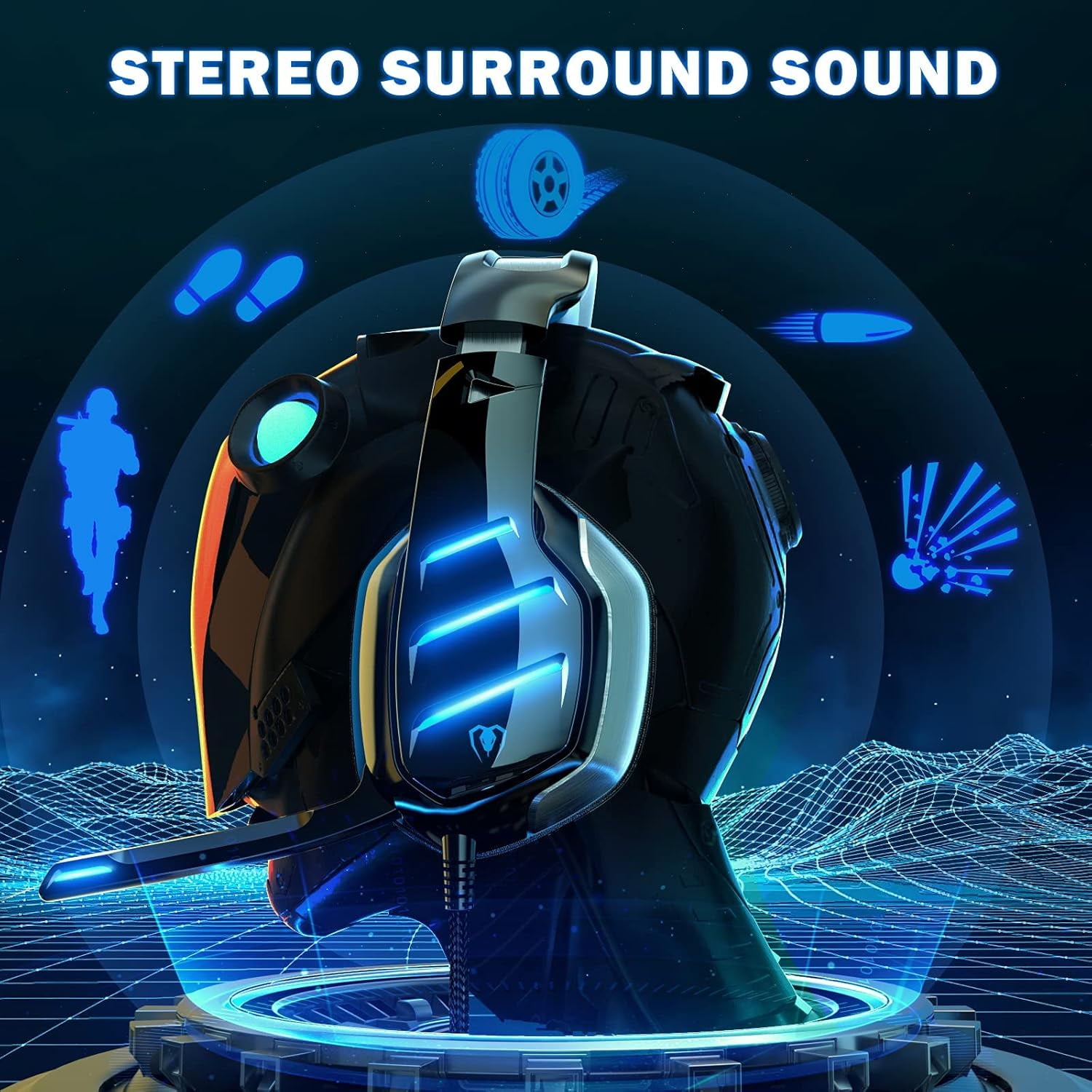 beexcellentワイヤレスヘッドホン Beexcellent Gaming Headset for PS4, PS5, Xbox One, PC
