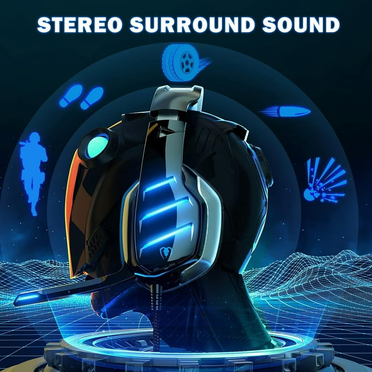 Beexcellent Gaming Headset for PS4 PS5 Switch Xbox One PC