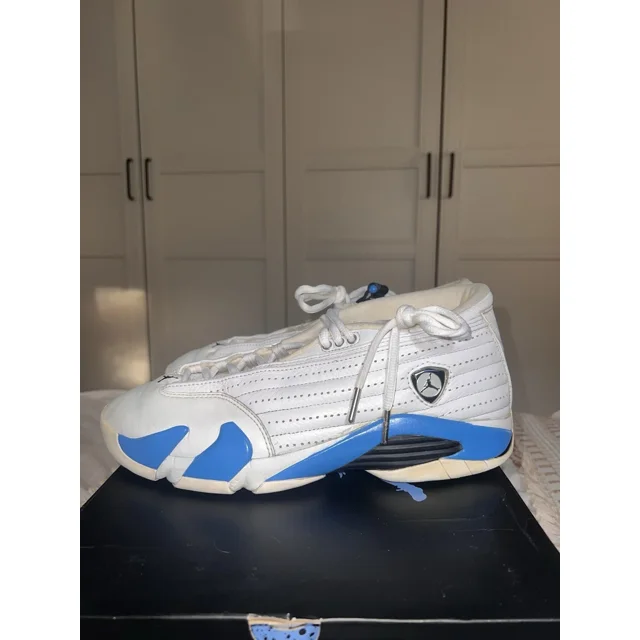 Ni - ke Jordan 14 UNC Columbia Blue 1999 OG Vintage RESTORED And Fully wearable 11 Men’s