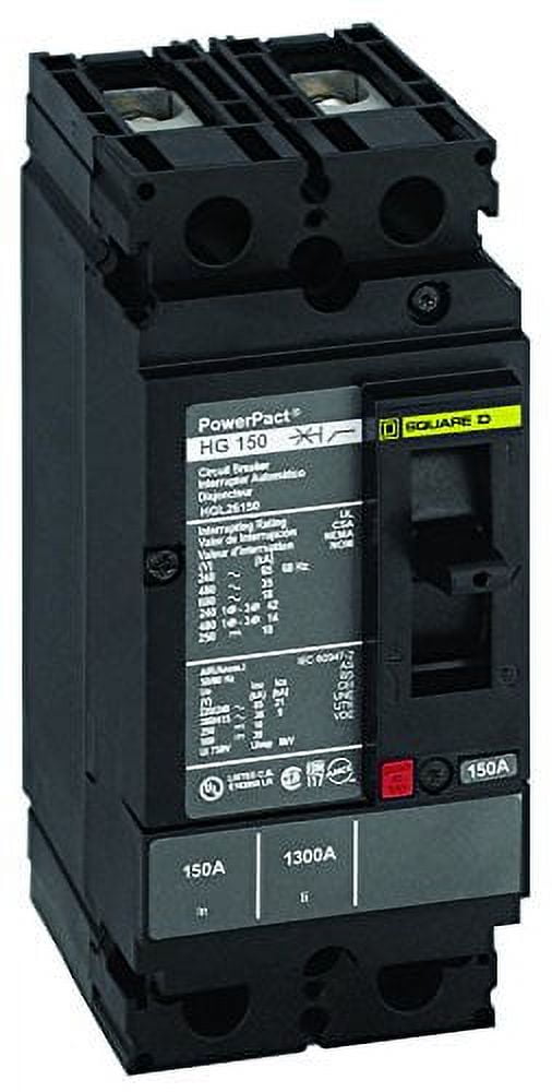 SQUARE D BY SCHNEIDER ELECTRIC HDL26020 CIRCUIT BREAKER, THERMAL MAGNETIC, 2P, 20A