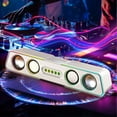 thumbnail image 1 of Drppepioner Speaker-Desktop Laptop Speaker High Sound Quality High Volume Heavy Subwoofer Wired Connection Bluetooth Speaker with Bright Light, 1 of 3