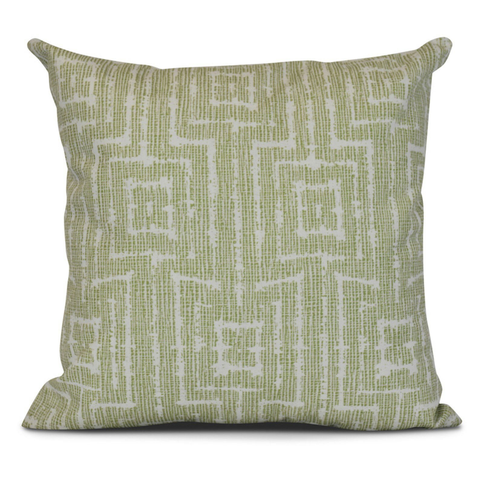 Simply Daisy, Woven Tiki, Geometric Print Outdoor Pillow