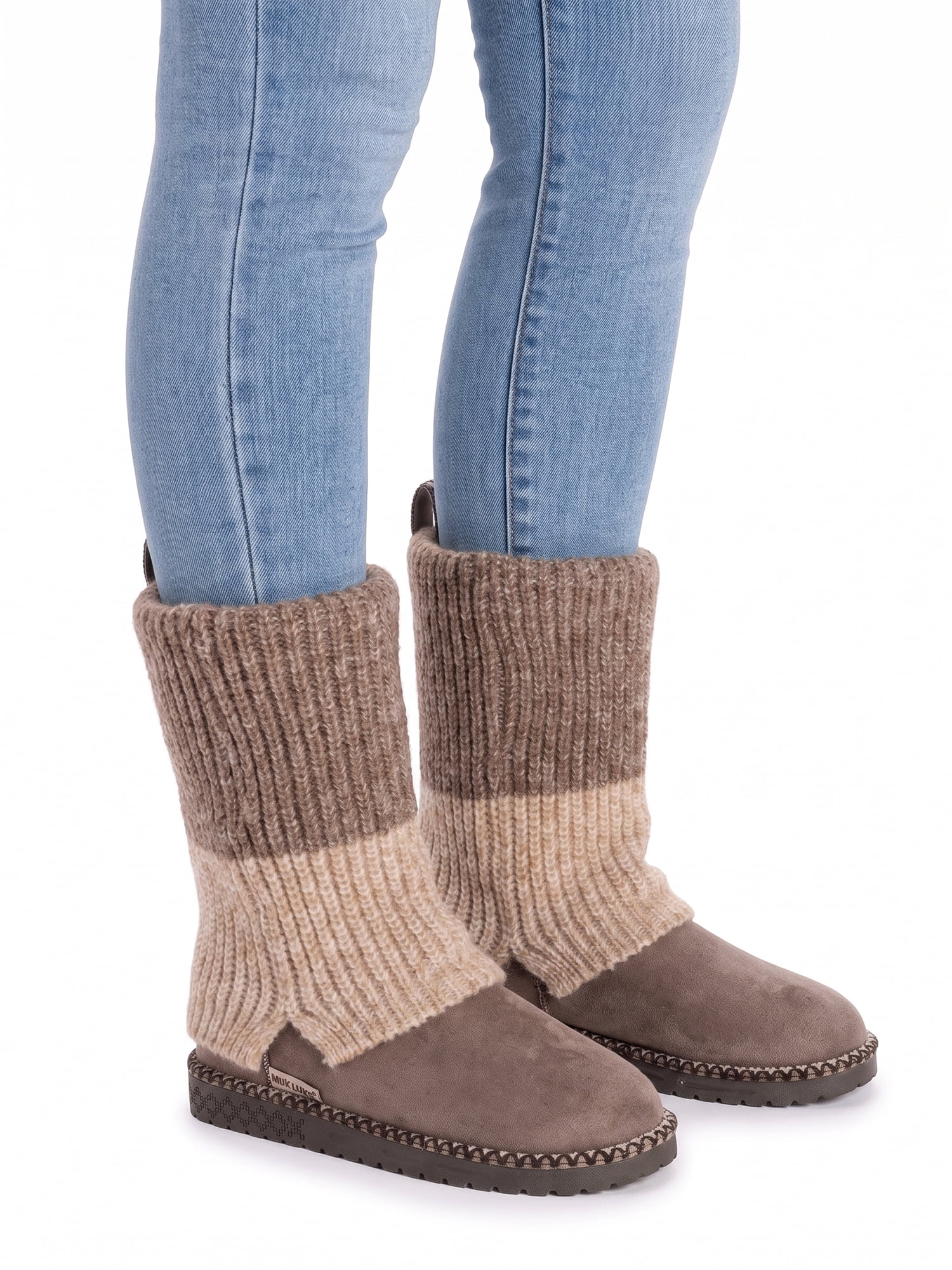 MUK LUKS Women's Jackie Faux Suede Boot (Wide Width Available)