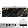thumbnail image 5 of Kitchen Rugs Sets Of 2,Black Gold Marble Pattern Anti Fatigue Kitchen Mat Rugs Non Slip Washable,Decorative Kitchen Floor Mats for Kitchen,Sink,Laundry,17"x47"+17"x47", 5 of 5