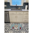 thumbnail image 3 of Carolines Treasures BB1749RUG Winter Holiday Sable Corgi Machine Washable Memory Foam Mat 19 X 27" multicolor, 3 of 4
