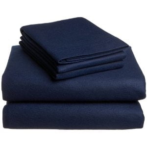 Crescent Bedding Twin Extra Long Micro Fiber Sheet Set - Soft and Comfy - By Navy Blue Twin XL