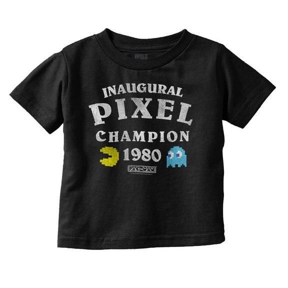 Inaugural Pixel Puzzle Champion 1980 Toddler Boy Girl T Shirt Infant Toddler Brisco Brands 12M
